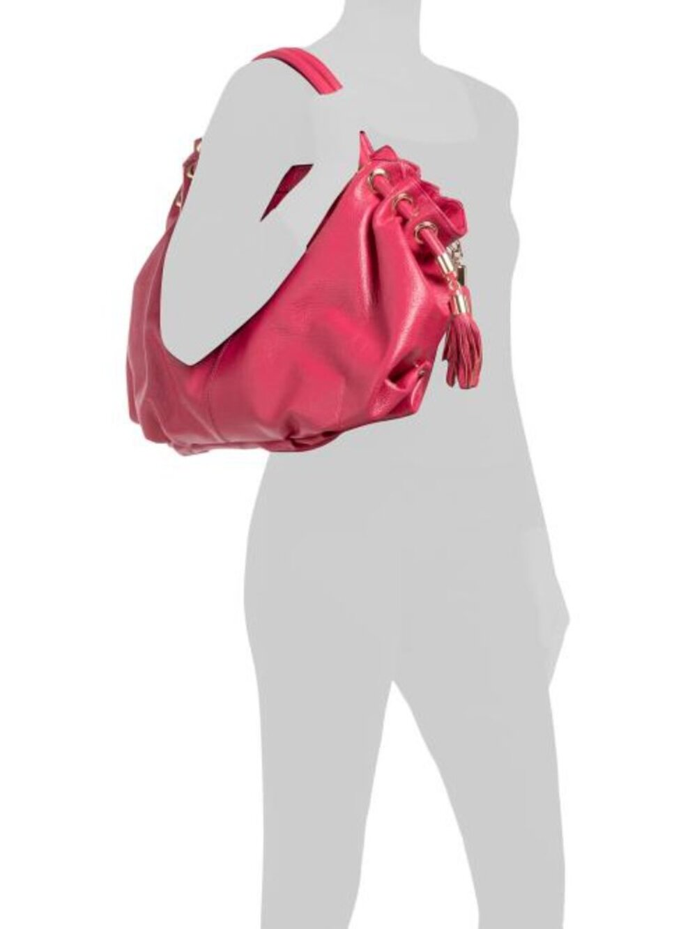 AMERILEATHER Leather Musette Tote Bag - Picture 4 of 4